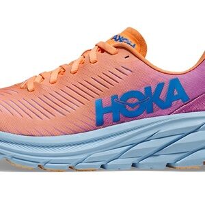 Hoka Women's Vibrant Orange and Purple Athletic Shoes